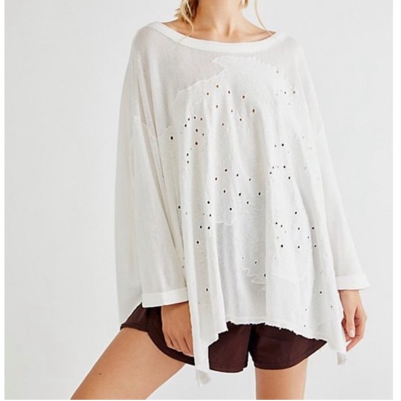 Free People Tops - Free People Palm Tree Dreams Top Ivory Size M